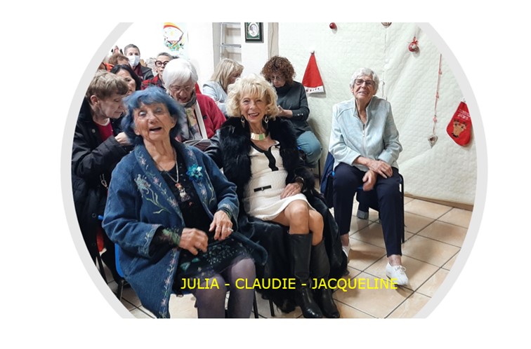 Julia, Claudie et Jacqueline Noel à Eydoux le 19/11/22